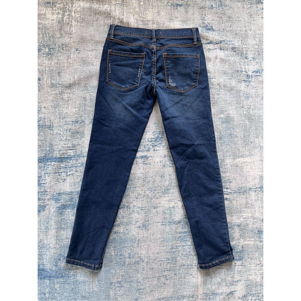 Free People Medium Blue Distressed Skinny Jeans Size 25 - Picture 2 of 6